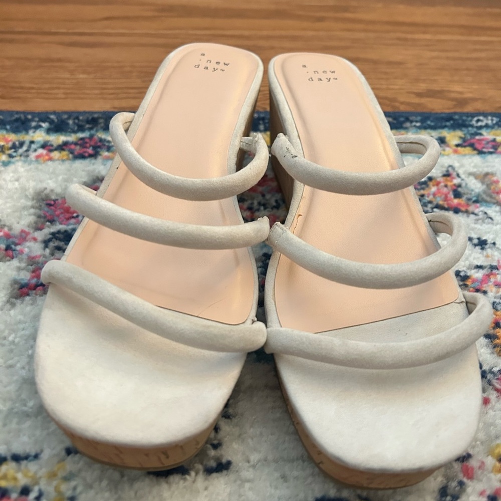 A New Day White Minimalist Sandals